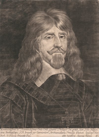 Johannes Philipp von Schönborn door Jan Thomas of Ypres