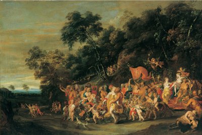 De Triomf van Bacchus, c.1650 door Jan Thomas van Ieperen
