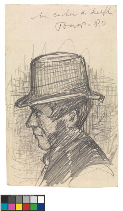 Een koetsier in Delft door Jan Toorop