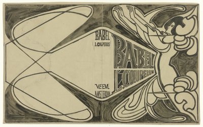 Bandontwerp voor: Louis Couperus, Babel, 1901 door Jan Toorop
