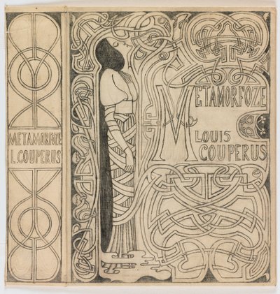 Bandontwerp voor: Louis Couperus, Metamorfoze, 1897 door Jan Toorop