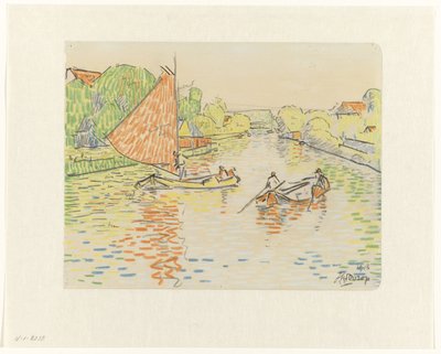 Kanaal bij Veere door Jan Toorop