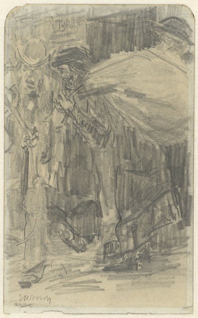 Londense straattypen door Jan Toorop