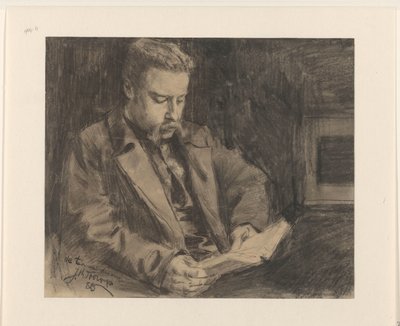 Portret van Engelbert van Bevervoorde, slotvoogd van Muiden door Jan Toorop