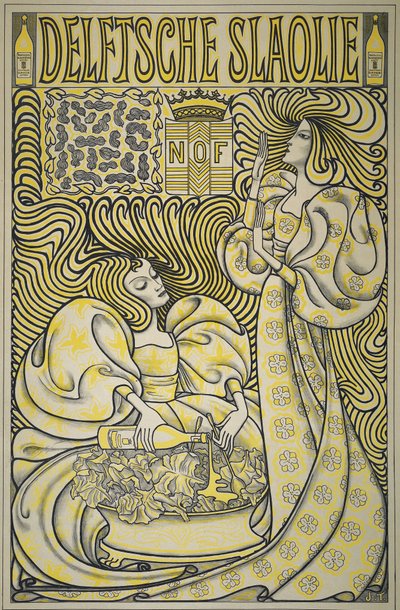 Poster voor Delft Salad Oil door Jan Toorop