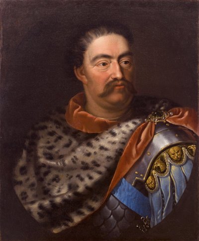 Portret van Jan III Sobieski 1629-1696, koning van Polen en groothertog van Litouwen door Jan Tricius