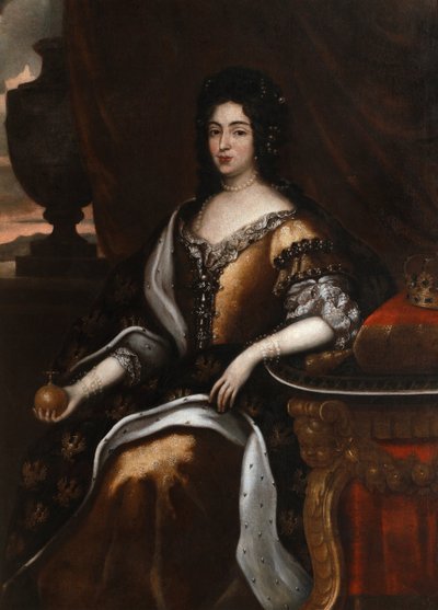 Portret van koningin Marie Casimire door Jan Tricius