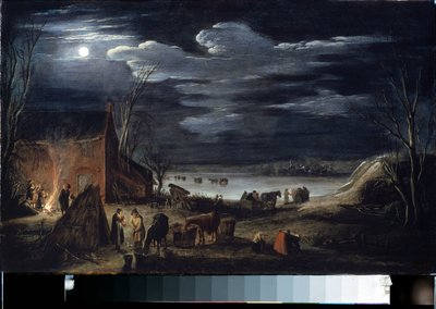 De winter door Jan Van de II Velde