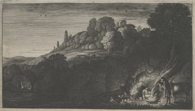 De vlucht naar Egypte door Jan Van de II Velde