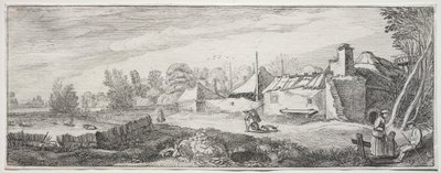 Landschap met een Boerderij door Jan Van de Velde
