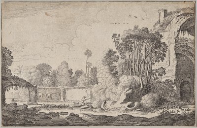 Landschappen, deel III: Romeinse Ruïnes in Bosrijke Omgeving door Jan Van de Velde