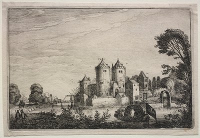Het Kasteel met Twee Torens door Jan Van de Velde