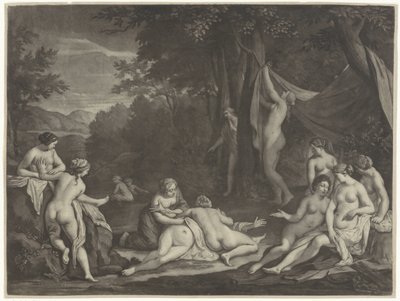 Diana en Callisto door Jan Verkolje (I)