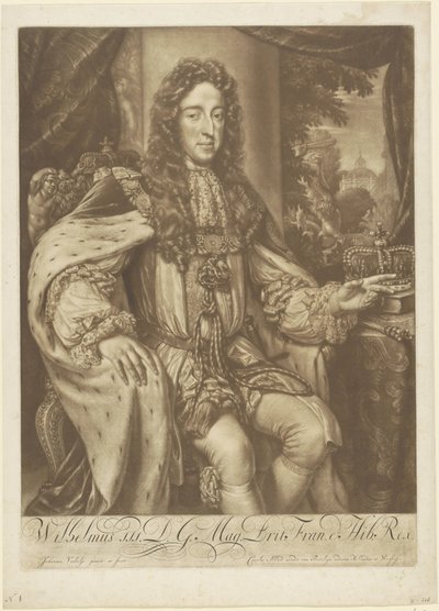 Portret van Willem III, prins van Oranje door Jan Verkolje (I)