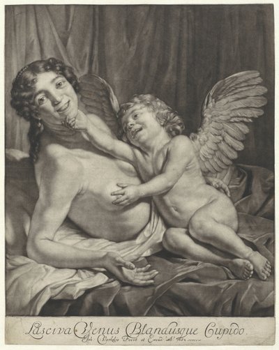 Venus en Amor door Jan Verkolje (I)
