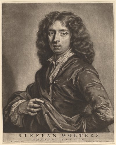 Steffan Wolters door Jan Verkolje I after Sir Godfrey Kneller