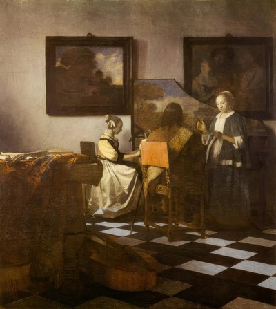 Het concert door Jan Vermeer van Delft
