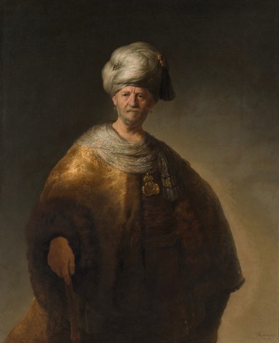 De Oosterse Edelman ook bekend als De Slavische Edelman door Johannes Vermeer