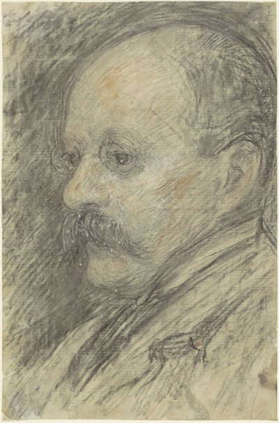 Portret van de kunstenaar Cornelis Veth (?) door Jan Veth (possibly)