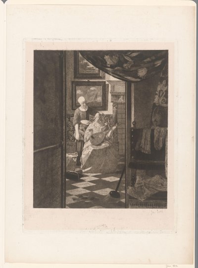 De liefdesbrief door Jan Veth (signed by artist)