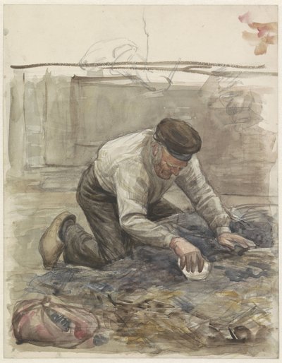Boer, op zijn knieën door Jan Veth
