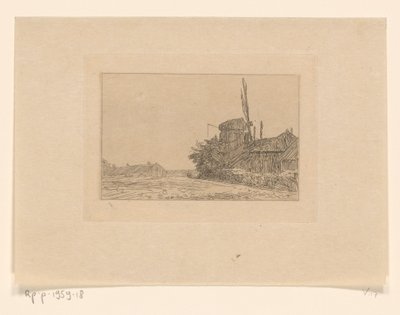 Molen te Laren door Jan Veth