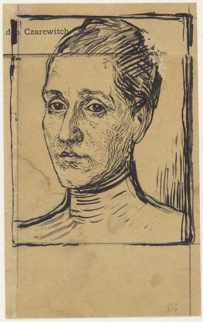 Portret van Anna Dorothea Veth-Dirks door Jan Veth