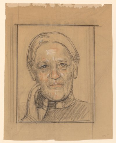 Portret van Barendina Hermina Muhring door Jan Veth