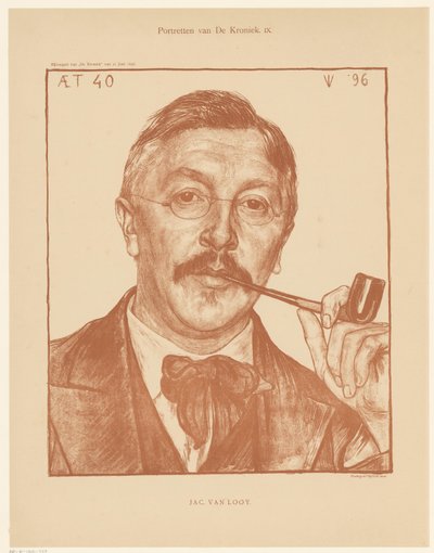 Portret van Jac van Looij door Jan Veth