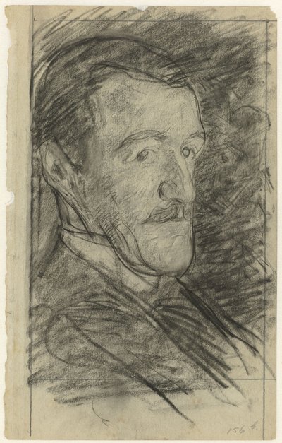 Portret van Richard Roland Holst door Jan Veth