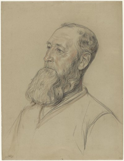 Portret van een eierboer uit Broek door Jan Veth