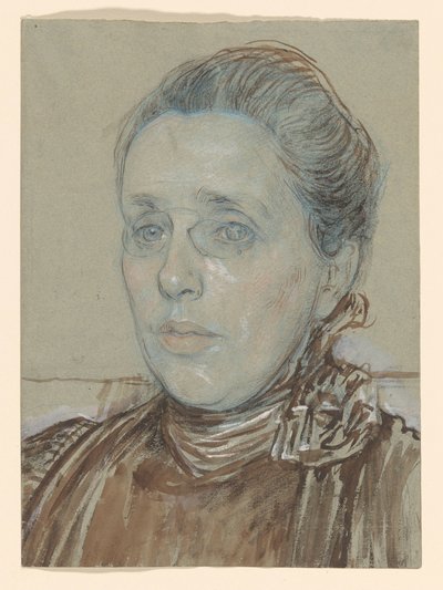 Portret van mevrouw Tutein Nolthenius-Tutein Nolthenius door Jan Veth