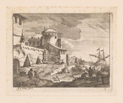 Italiaanse haven door Jan Vincentsz. van der Vinne