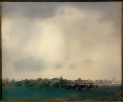 Uitzicht op Hattem door Jan Voerman