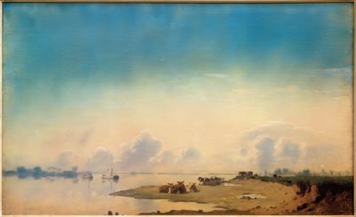Uitzicht op de IJssel door Jan Voerman