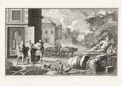Bestraffing van een sodomiet in de Romeinse tijd door Jan Wandelaar