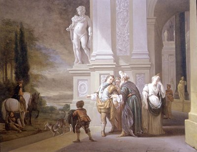 Het vertrek van de verloren zoon door Jan Baptist Weenix