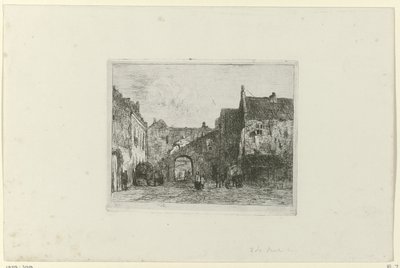 Gezicht op het Binnenhof door Jan Weissenbruch