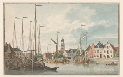 Gezicht te De Lemmer door Jan Weissenbruch