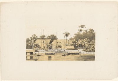 Riviergezicht in Azië door Jan Weissenbruch