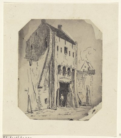 Steigerpoort te Leerdam door Jan Weissenbruch