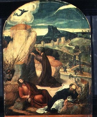 Christus op de Olijfberg door Jan Wellens de Cock