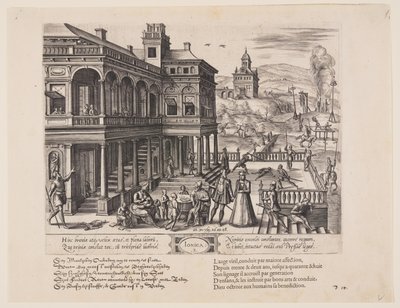 Ionica, uit Theatrum Vitae Humanae (De tijdperken van de mens) door Jan Wierix