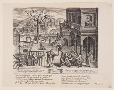 Tuscana, uit Theatrum Vitae Humanae (De tijdperken van de mens) door Jan Wierix