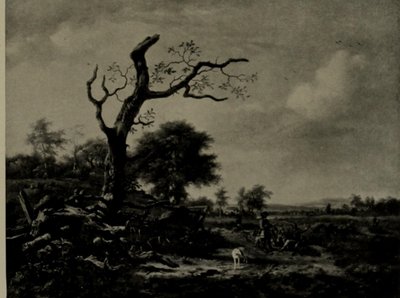 Dutch: Landschap met rustende jagers The Leafless Tree door Jan Wijnants
