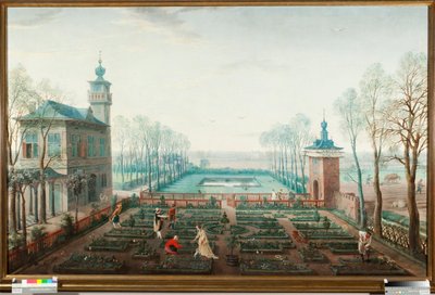 De maand april, werken in de tuin door Jan Wildens