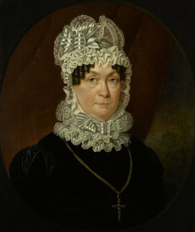 Portret van Ann Brander (overleden 1837), echtgenote van Job Seaburne May door Jan Willem May