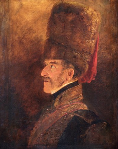 Portret van veldmaarschalk Henry William Paget, 1e markies van Anglesey, Britse soldaat, 1821 door Jan Willem Pieneman