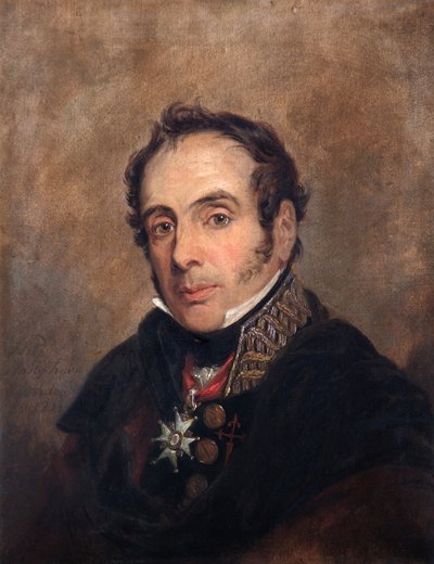 Portret van Generaal Miguel Ricardo da Alava, Spaanse soldaat, 1821 door Jan Willem Pieneman