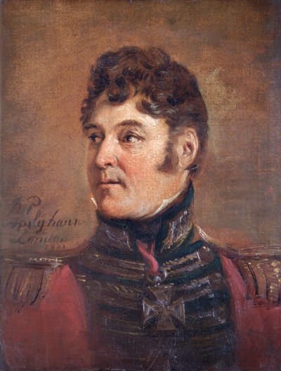Portret van generaal Sir Colin Halkett, Britse soldaat, 1821 door Jan Willem Pieneman